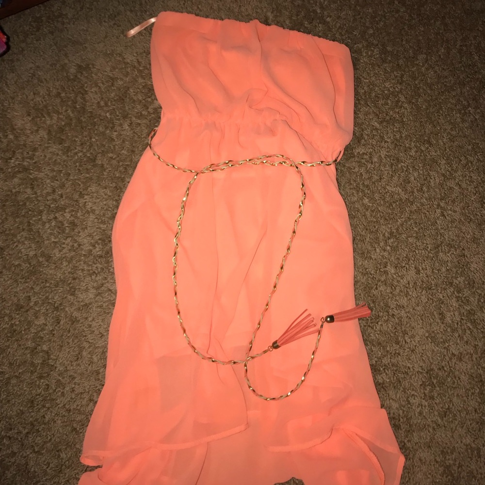 Peach dress